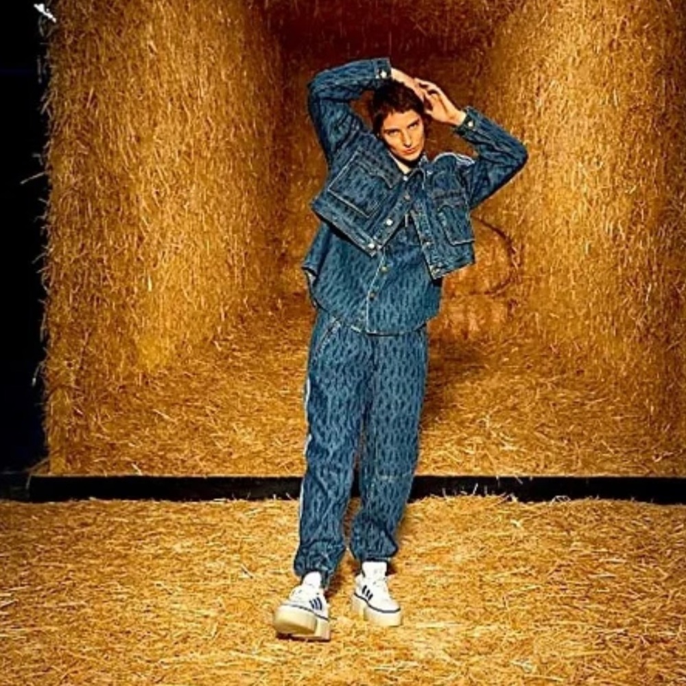 Ivy Park Rodeo Gender Neutral Denim Track Pants